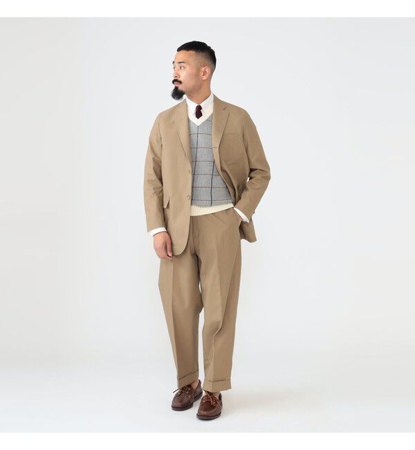 BEAMS PLUS「BEAMS PLUS｜3B Box-Fit Jacket High Density Cotton｜メンズ テーラードジャケット｜ボックスシルエット」|テーラードジャケット|