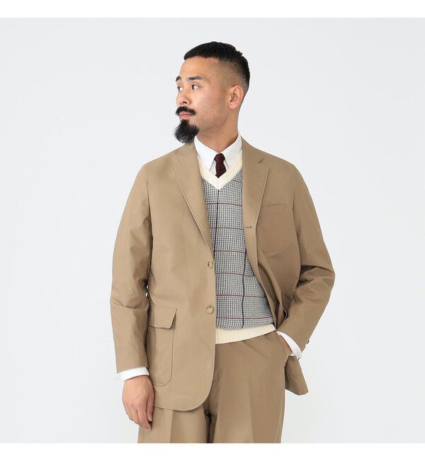 BEAMS PLUS「BEAMS PLUS｜3B Box-Fit Jacket High Density Cotton｜メンズ テーラードジャケット｜ボックスシルエット」|テーラードジャケット|
