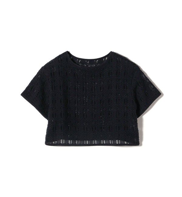 SHIPS for women「〈手洗い可能〉ローゲージ ラッセル 半袖 TEE」|Tシャツ・カットソー|