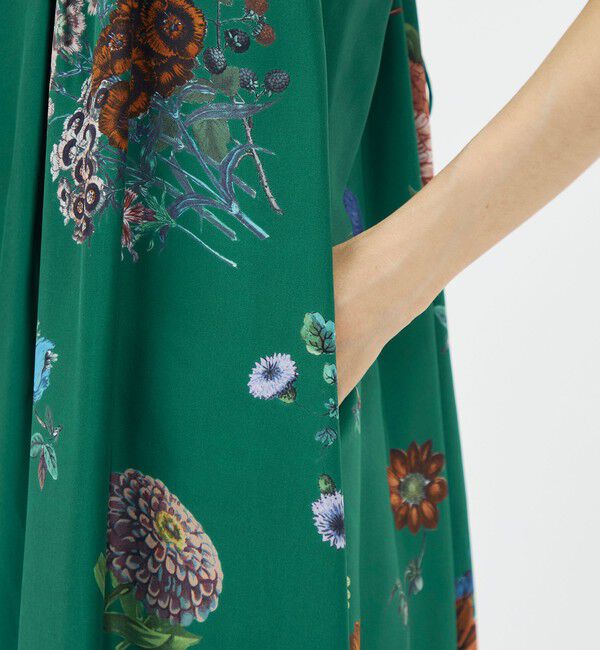 CABaN「シルク BOUQUETプリント キャミソールワンピース」|ワンピース|