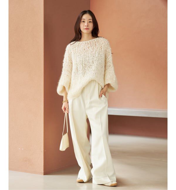 Plage「《追加予約》HAND KNIT ジャンボタム プルオーバー」|ニット・セーター|