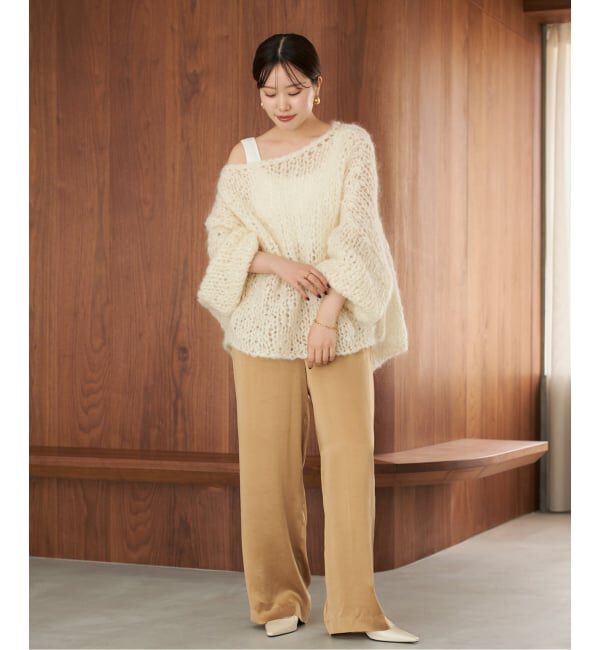 Plage「《追加予約》HAND KNIT ジャンボタム プルオーバー」|ニット・セーター|