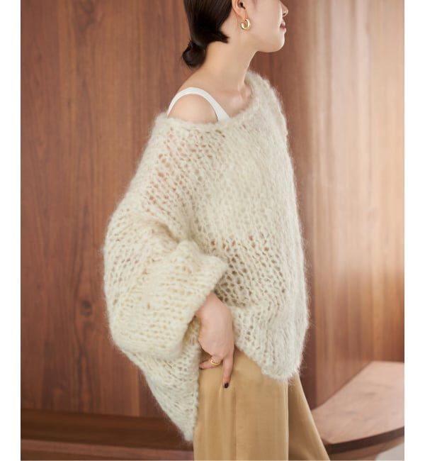 Plage「《追加予約》HAND KNIT ジャンボタム プルオーバー」|ニット・セーター|