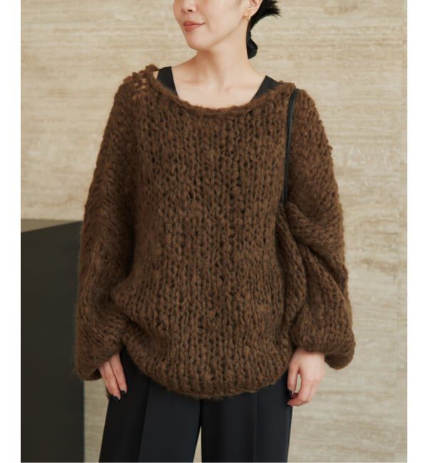 Plage「《追加予約》HAND KNIT ジャンボタム プルオーバー」|ニット・セーター|
