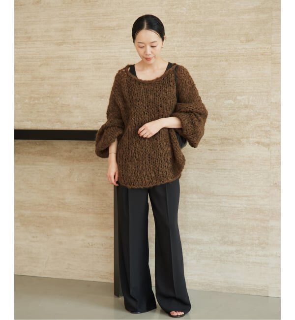 Plage「《追加予約》HAND KNIT ジャンボタム プルオーバー」|ニット・セーター|