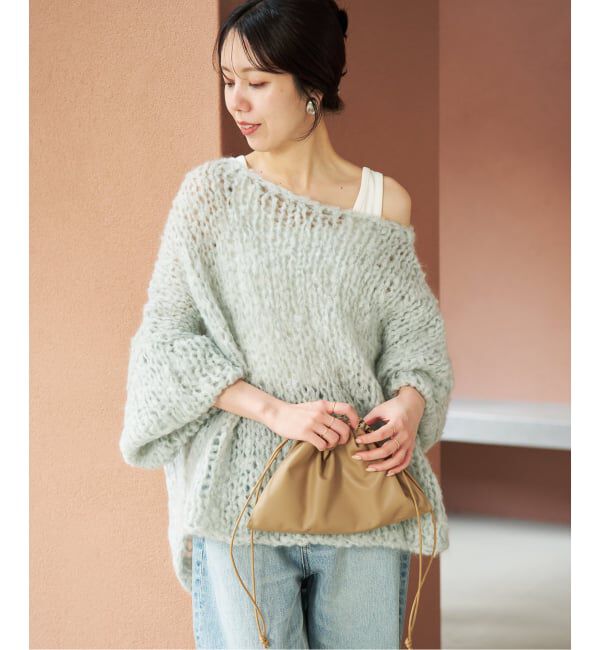 Plage「《追加予約》HAND KNIT ジャンボタム プルオーバー」|ニット・セーター|