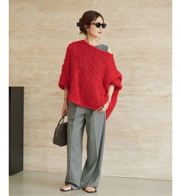 Plage「《追加予約》HAND KNIT ジャンボタム プルオーバー」|ニット・セーター|