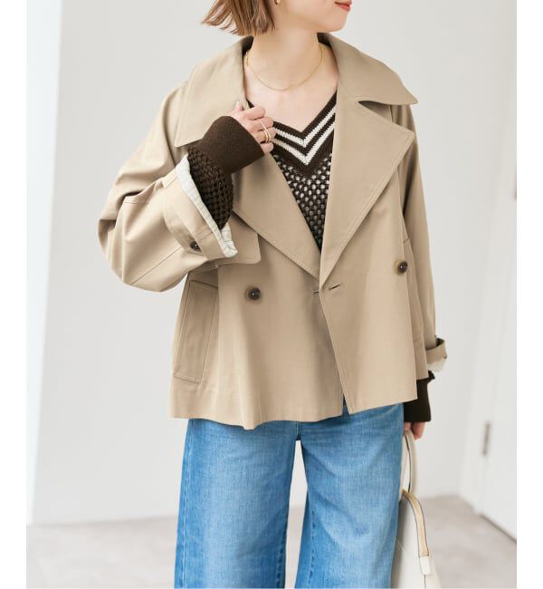 Spick and Span「ソフトツイルショートトレンチコート」|トレンチコート|