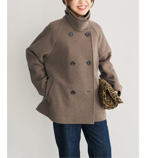 Spick and Span「《WEB限定カラー有り / 追加予約》S160スタンドカラーショートコート」|ピーコート|