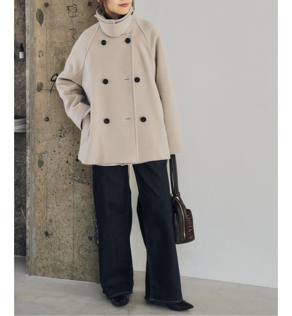 Spick and Span「《WEB限定カラー有り / 追加予約》S160スタンドカラーショートコート」|ピーコート|