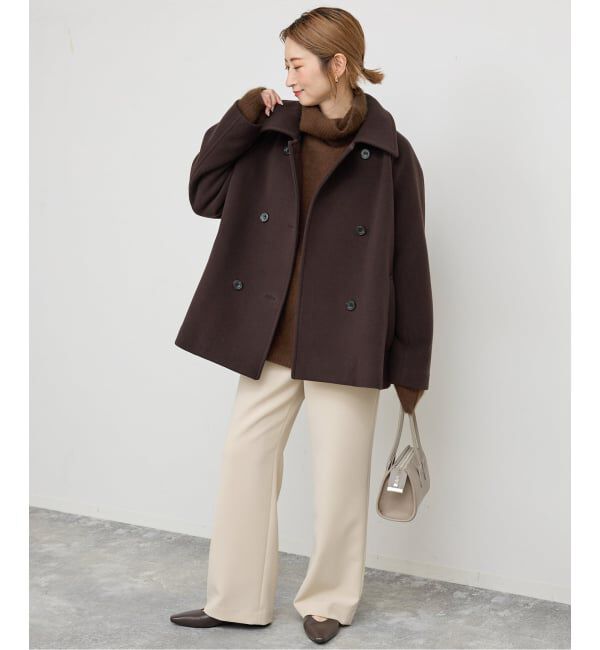 Spick and Span「《WEB限定カラー有り / 追加予約》S160スタンドカラーショートコート」|ピーコート|
