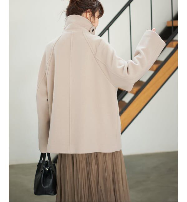 Spick and Span「《WEB限定カラー有り / 追加予約》S160スタンドカラーショートコート」|ピーコート|