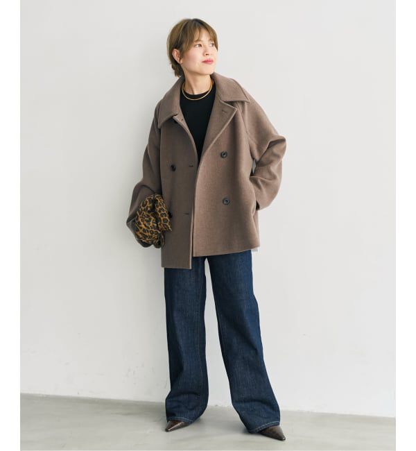 Spick and Span「《WEB限定カラー有り / 追加予約》S160スタンドカラーショートコート」|ピーコート|