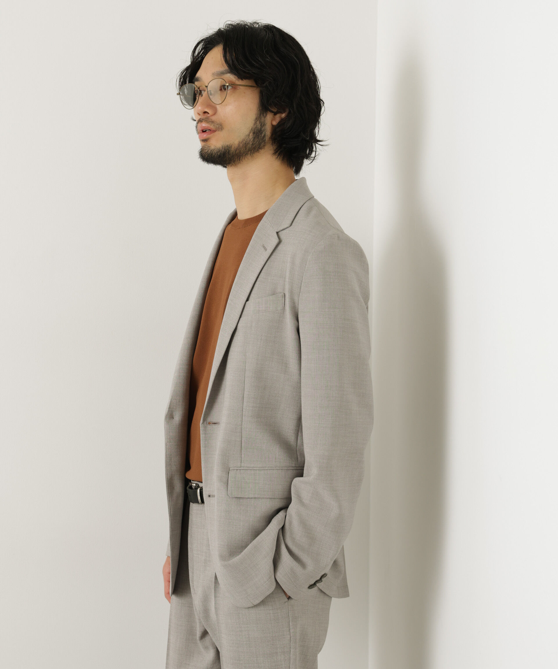 NANO universe「｢Damerino｣Reflax(R)キャンバスセットアップ/吸水速乾・防シワ」|スーツ|