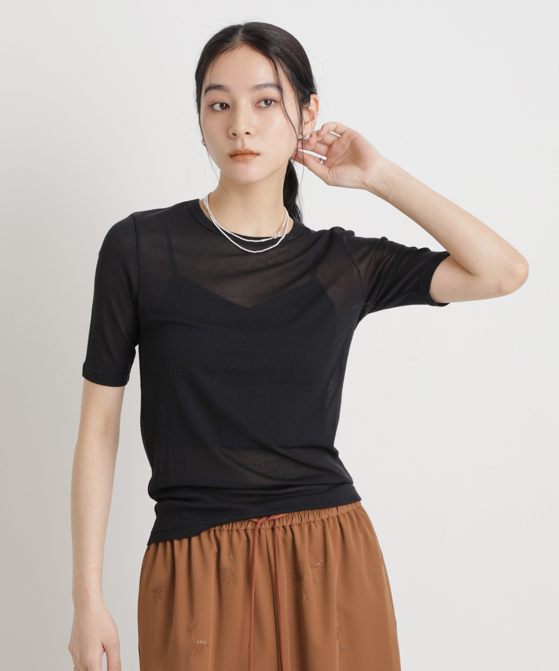 NANO universe「シアーツイストフライスTシャツ」|Tシャツ・カットソー|