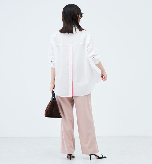 Rie Miller「ウォッシャブルフリルカラーセンターベント」|シャツ・ブラウス|