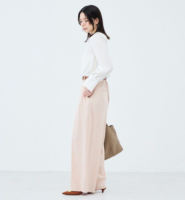 NOLLEY'S sophi「ウォッシャブルロールカラージョーゼットブラウス」|シャツ・ブラウス|