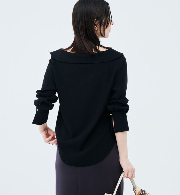 NOLLEY'S sophi「ウォッシャブルロールカラージョーゼットブラウス」|シャツ・ブラウス|