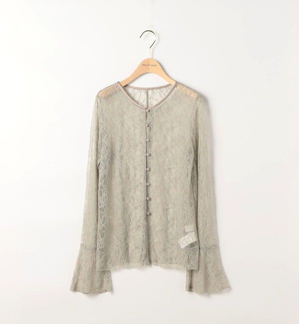 NOLLEY'S sophi「《セットアップ対応》ウォッシャブルラッセルレース付け襟ブラウス」|シャツ・ブラウス|