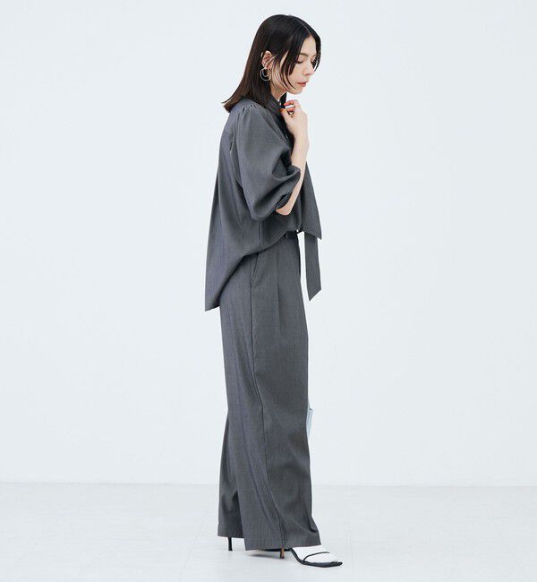 NOLLEY'S sophi「《セットアップ対応》ウォッシャブルバイオツイルボウタイブラウス」|シャツ・ブラウス|