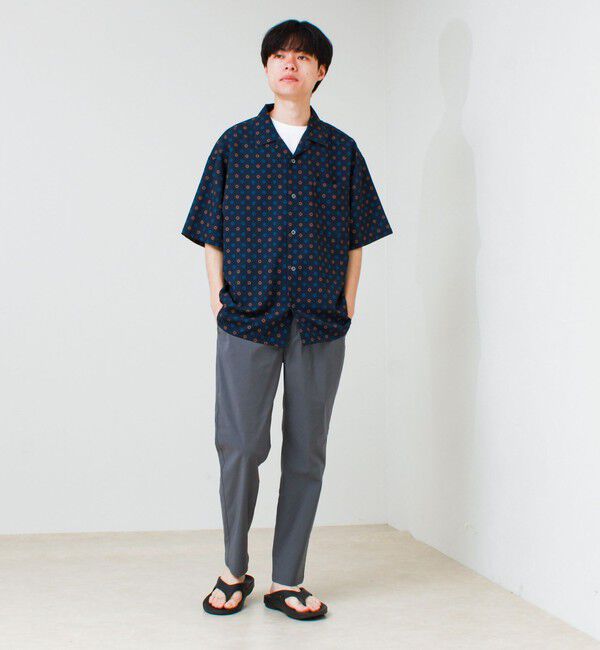 GLOSTER「【履いたら感動】ライトミラクルシェイプ イージーパンツ」|チノ|