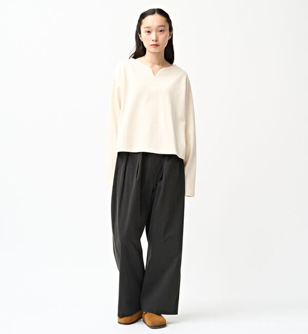 ORCIVAL「ORCIVAL | コットンロード スキッパーネック長袖カットソー WOMEN」|Tシャツ・カットソー|