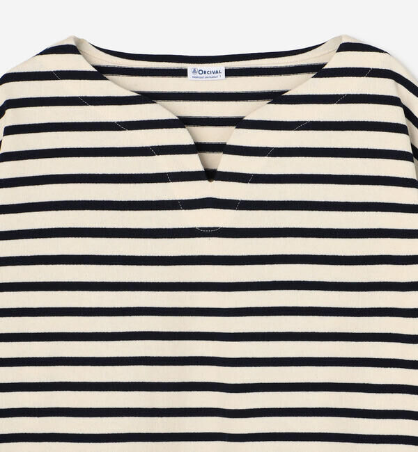 ORCIVAL「ORCIVAL | コットンロード スキッパーネック長袖カットソー WOMEN」|Tシャツ・カットソー|