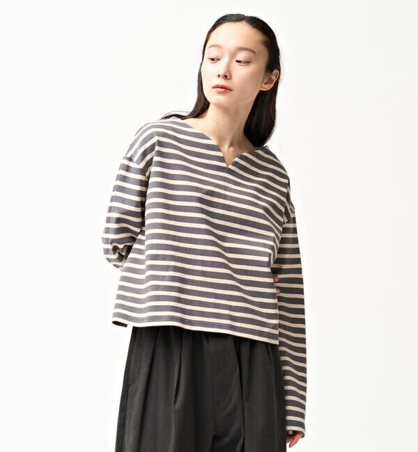 ORCIVAL「ORCIVAL | コットンロード スキッパーネック長袖カットソー WOMEN」|Tシャツ・カットソー|