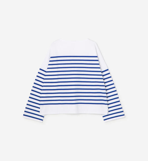 ORCIVAL「ORCIVAL | ラッセル プリント ボートネックワイドバスクTシャツ WOMEN」|Tシャツ・カットソー|