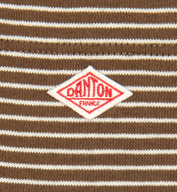 DANTON「DANTON | マルチボーダー ポケットクルーネックTシャツ WOMEN」|Tシャツ・カットソー|