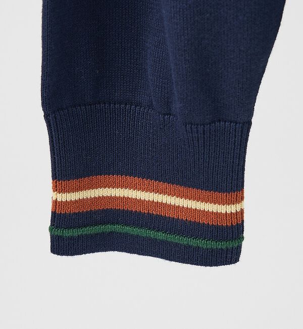 ABAHOUSE「【LACOSTE / ラコステ】ボーダーリブ プルオーバーニット」|ニット・セーター|