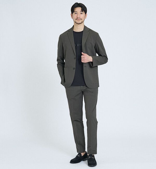ABAHOUSE「【SMART CLOSET/上下2点セット】接触冷感 カットメッシュ セットアッ」|スーツ|ダークブラウン
