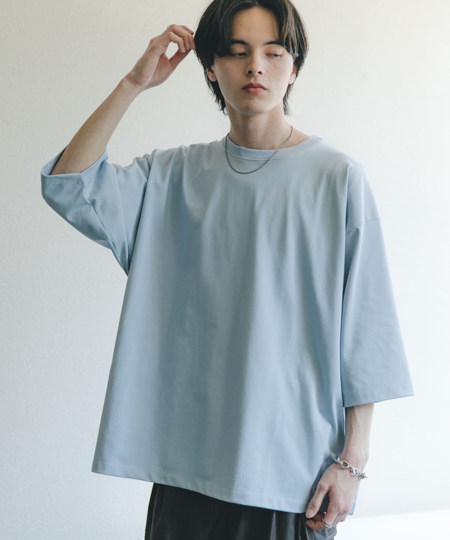 SENSE OF PLACE by URBAN RESEARCH「『ユニセックス』エクストラルーズTシャツ」|Tシャツ・カットソー|ライトブルー
