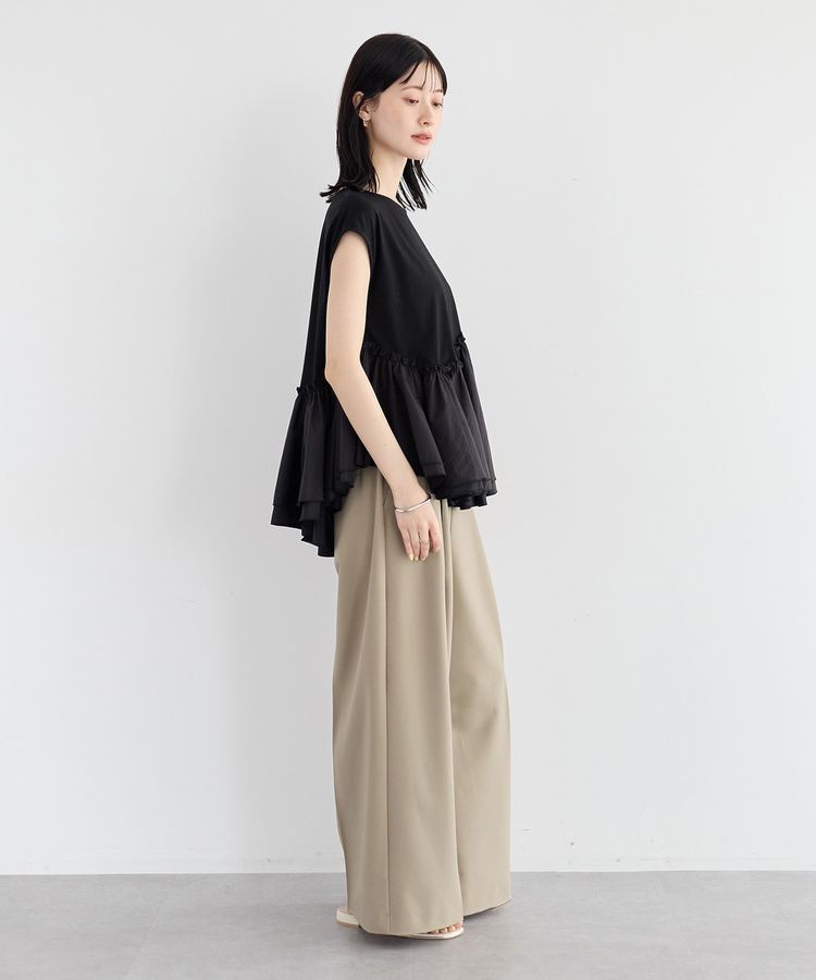 YECCA VECCA「アシメペプラムカットソー」|Tシャツ・カットソー|