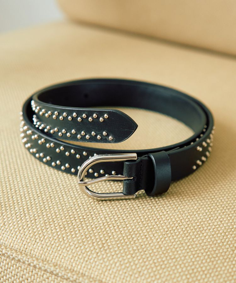 YECCA VECCA「【HADDON＆JONES】レザースタッズベルト」|ベルト|