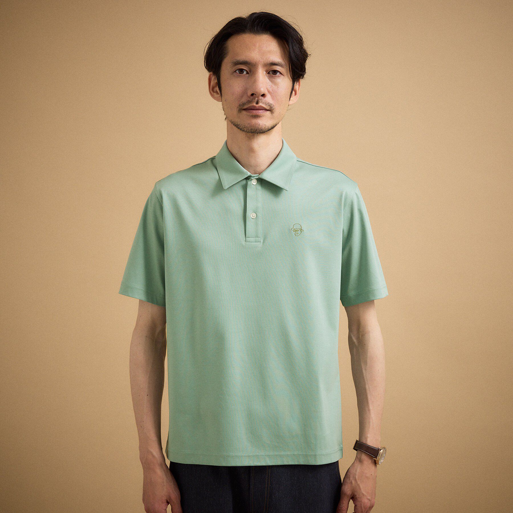 TAKEO KIKUCHI「【接触冷感】アイスクリアコットン ワンポイント ポロシャツ」|ポロシャツ|