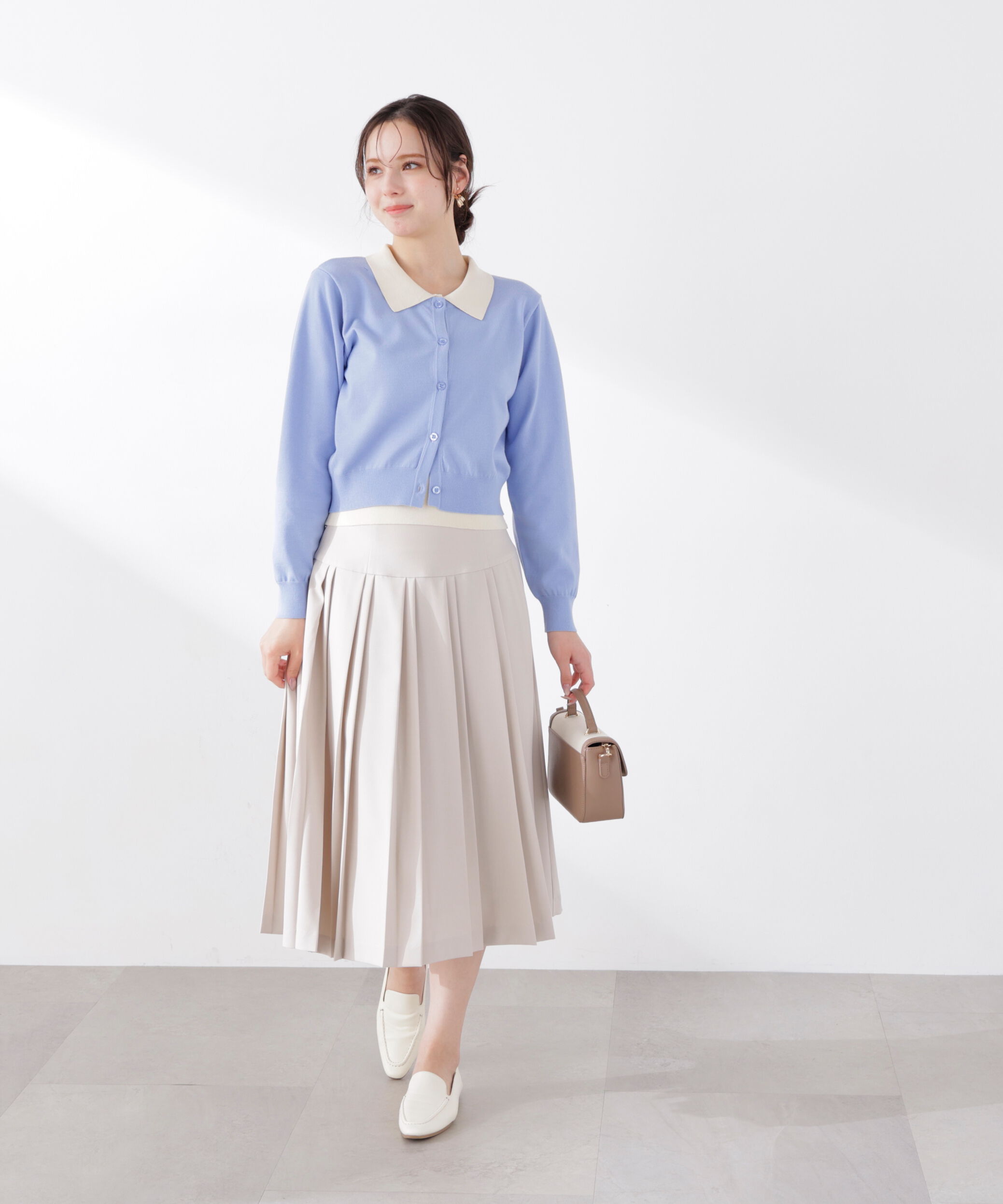 PROPORTION BODY DRESSING「〈a/mie〉レイヤード風カーディガン　26SS」|ニット・セーター|