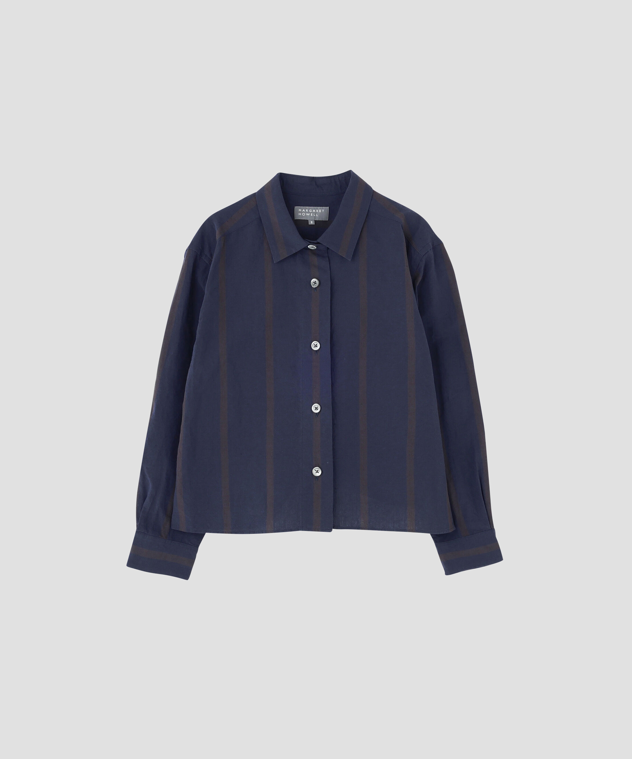  「BOLD STRIPE COTTON LINEN SHIRT」|シャツ・ブラウス|