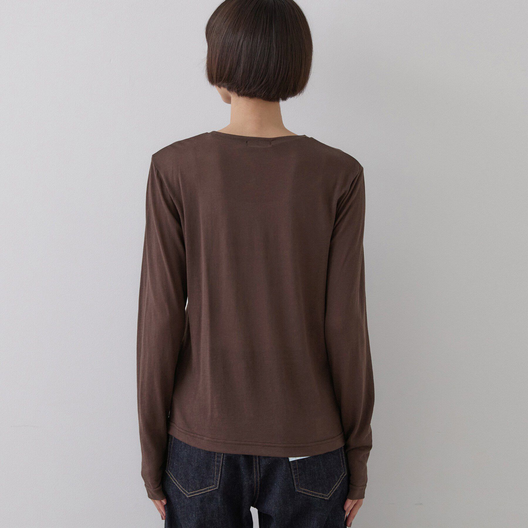 Dessin「クルーネックシアーロングTシャツ」|Tシャツ・カットソー|