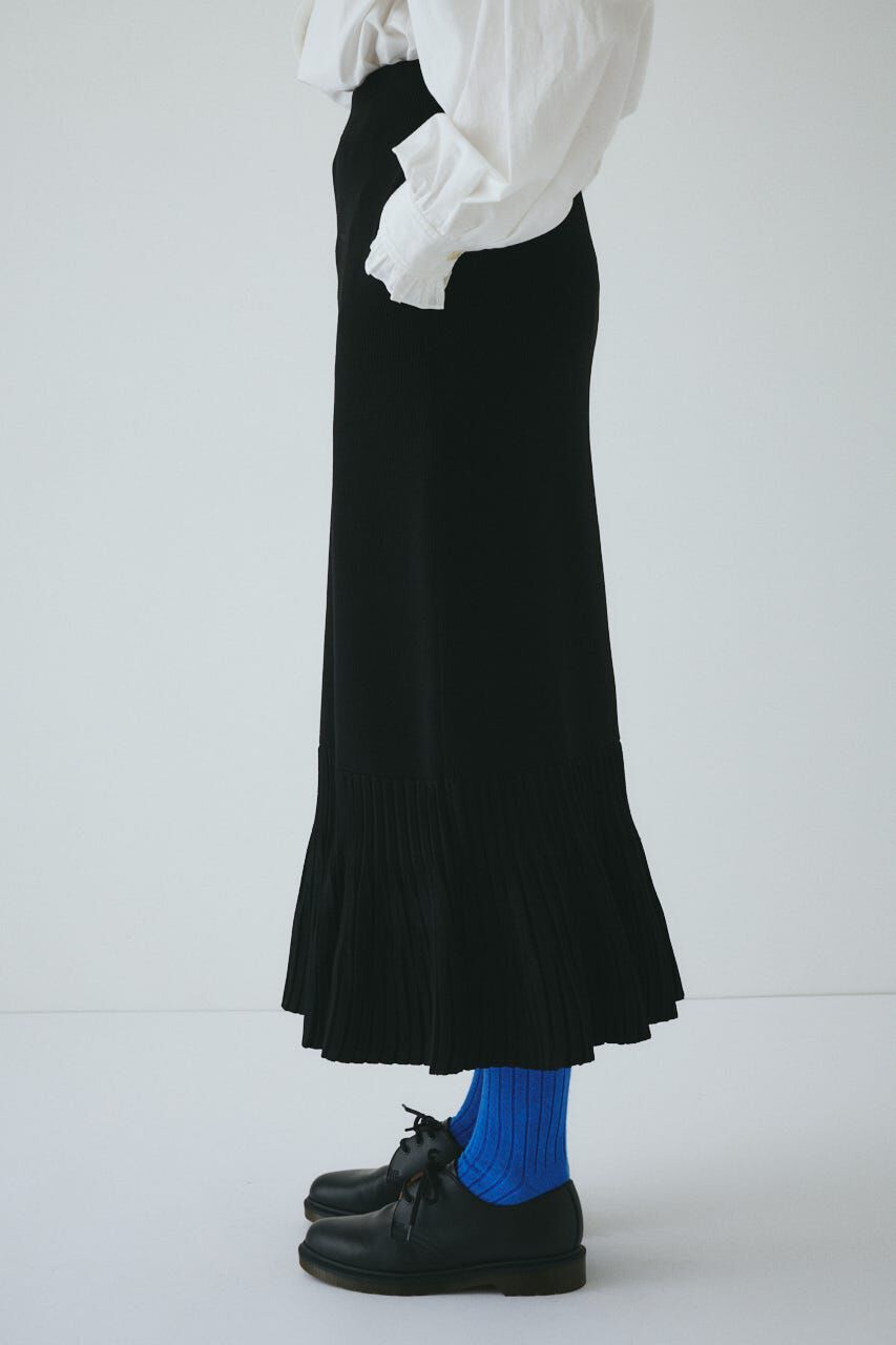 HeRIN.CYE「Pleated hem knit skirt」|スカート|