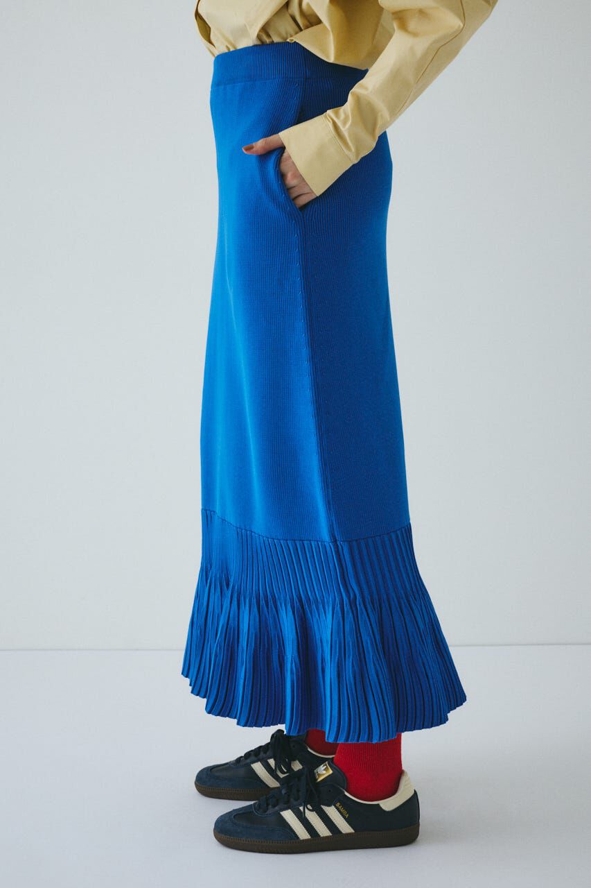 HeRIN.CYE「Pleated hem knit skirt」|スカート|