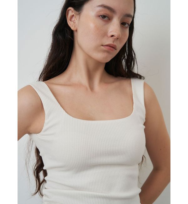 ELENDEEK「SQUARE NECK PAD TANK」|タンクトップ|