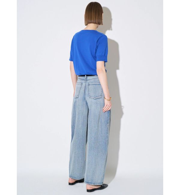 ELENDEEK「PANEL TUK DENIM WIDE PT」|デニム|