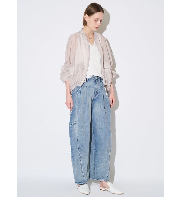 ELENDEEK「PANEL TUK DENIM WIDE PT」|デニム|