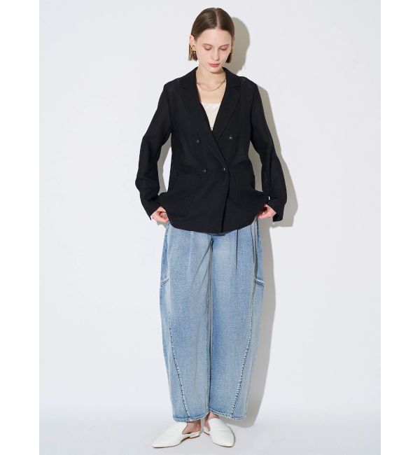 ELENDEEK「PANEL TUK DENIM WIDE PT」|デニム|