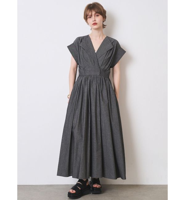ELENDEEK「OPEN COLLAR SHIRT OP」|ワンピース|