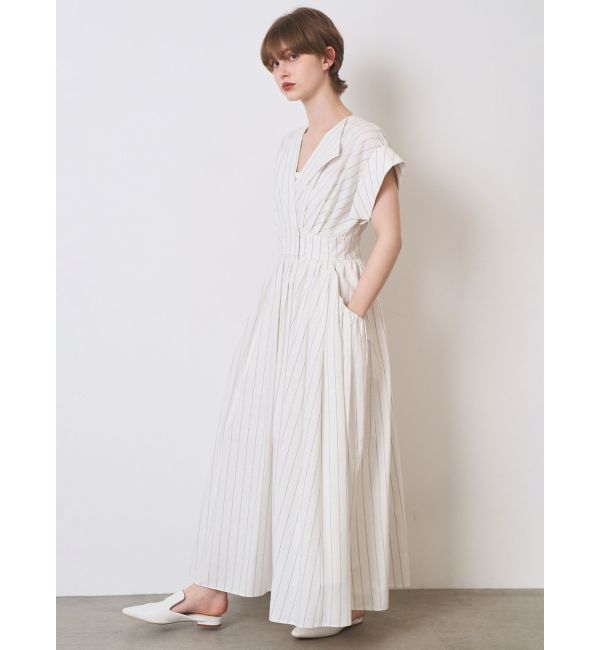 ELENDEEK「OPEN COLLAR SHIRT OP」|ワンピース|