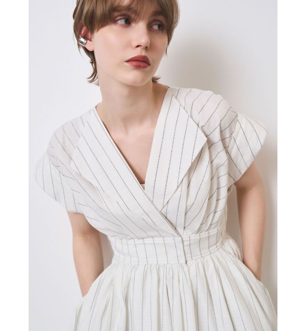 ELENDEEK「OPEN COLLAR SHIRT OP」|ワンピース|