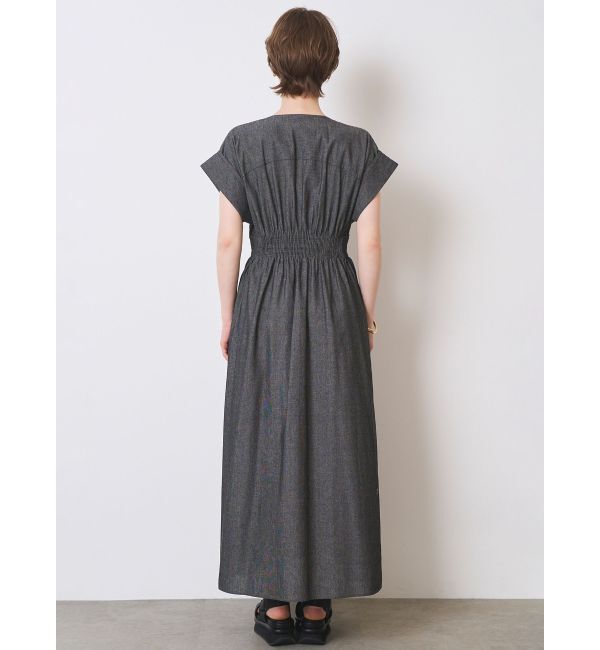 ELENDEEK「OPEN COLLAR SHIRT OP」|ワンピース|