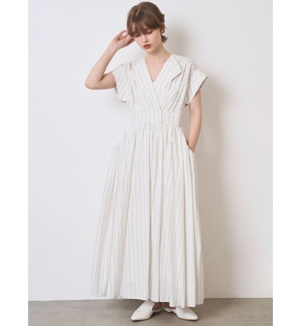 ELENDEEK「OPEN COLLAR SHIRT OP」|ワンピース|ミックス